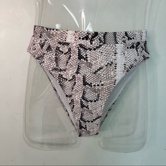 NEW Sommer Ray High Rise Snake Print Bikini Bottoms Size XS - Picture 5 of 7
